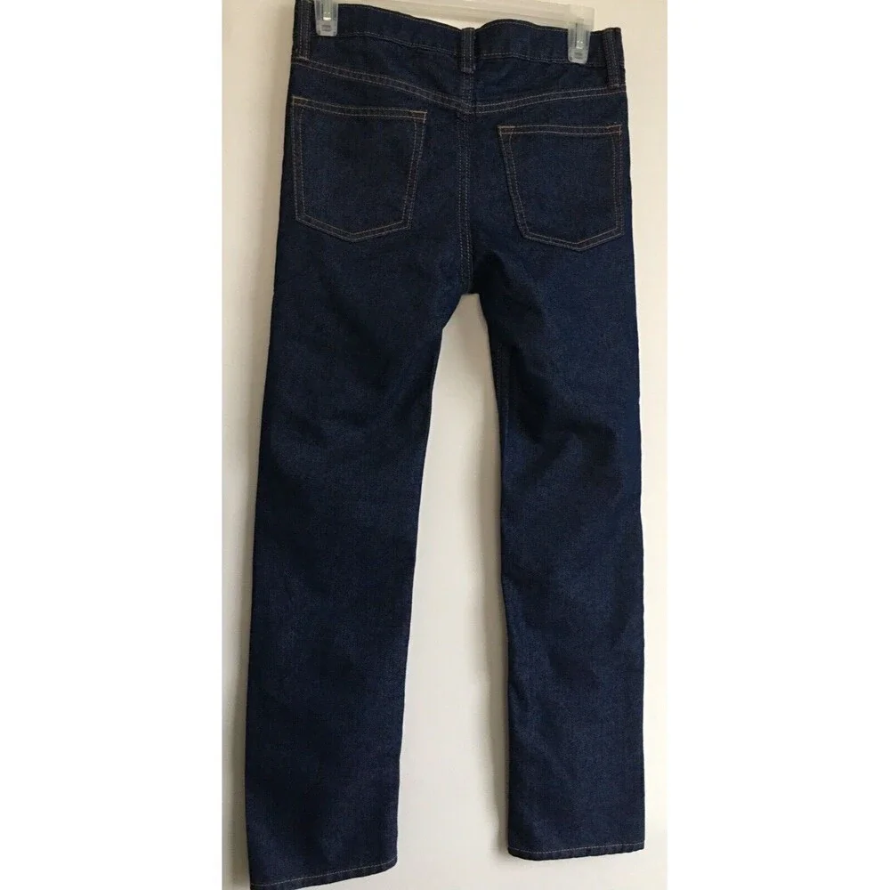 Old Navy Dark Wash Blue Denim Skinny Built-In Tough Boys Jeans Pants Size 12